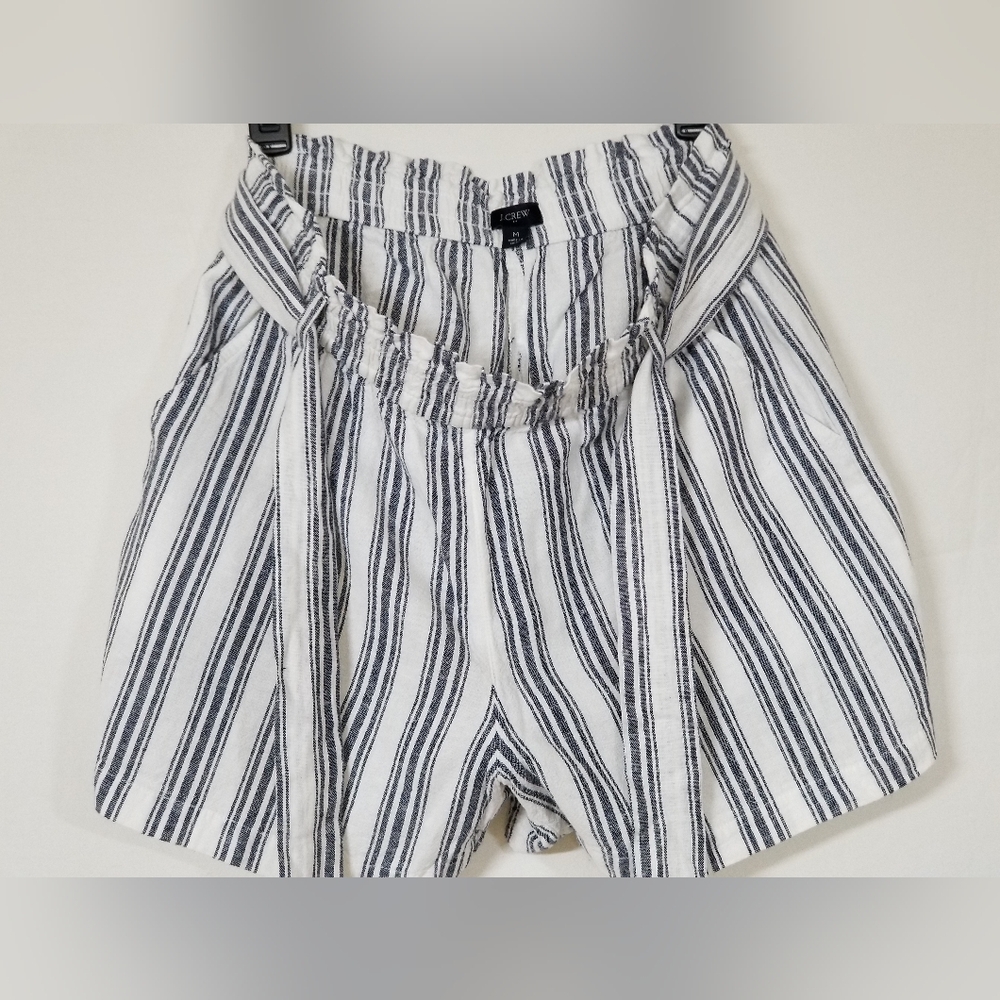 J Crew Linen Paperbag Waist Shorts